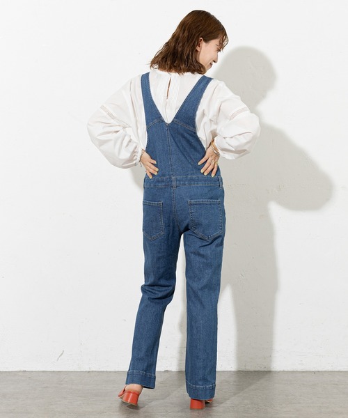 DISCOAT（ディスコート）の「デニムサロペット（サロペット/オーバーオール・レディース・ブルー・SMALL/MEDIUM/LARGE）」の5枚目の写真