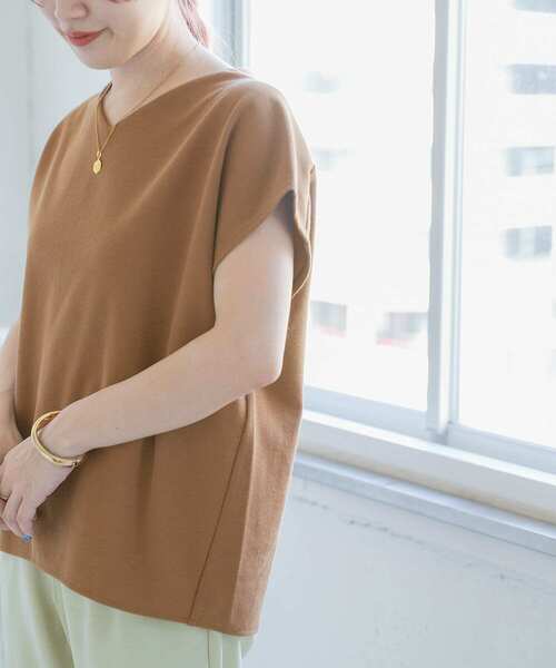 ITEMS URBANRESEARCH（アイテムズ アーバンリサーチ）の「カットミラノフレンチプルオーバー（Tシャツ/カットソー・レディース・オフホワイト/ブラック/モカ/ブルー/ピンク/カーキ/キャメル・FREE）」の17枚目の写真