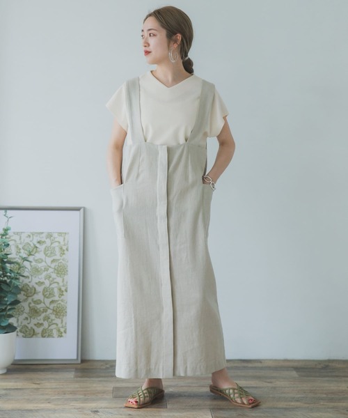 ITEMS URBANRESEARCH（アイテムズ アーバンリサーチ）の「カットミラノフレンチプルオーバー（Tシャツ/カットソー・レディース・オフホワイト/ブラック/モカ/ブルー/ピンク/カーキ/キャメル・FREE）」の18枚目の写真