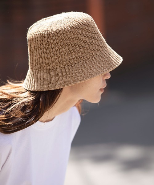 marjour（マージュール）の「STRAW BUCKET HAT（ハット・レディース・ベージュ/ブラウン・FREE）」の7枚目の写真