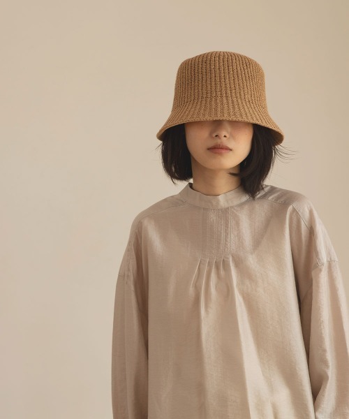 marjour（マージュール）の「STRAW BUCKET HAT（ハット・レディース・ベージュ/ブラウン・FREE）」の6枚目の写真