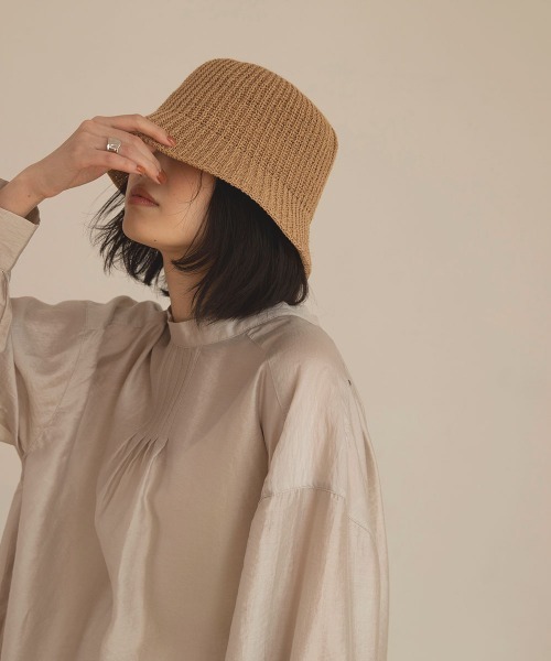 marjour（マージュール）の「STRAW BUCKET HAT（ハット・レディース・ベージュ/ブラウン・FREE）」の17枚目の写真
