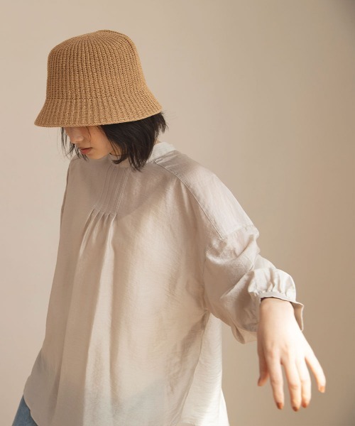 marjour（マージュール）の「STRAW BUCKET HAT（ハット・レディース・ベージュ/ブラウン・FREE）」の11枚目の写真