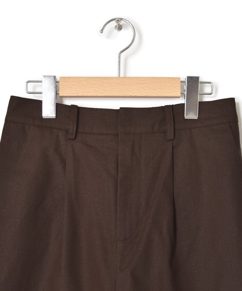 Alley by w closet（アリーバイダブルクローゼット）の「【Alley】タック入りハーフパンツ（その他パンツ・レディース・ブラウン/キナリ/ライム・FREE）」の5枚目の写真
