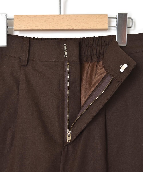 Alley by w closet（アリーバイダブルクローゼット）の「【Alley】タック入りハーフパンツ（その他パンツ・レディース・ブラウン/キナリ/ライム・FREE）」の6枚目の写真
