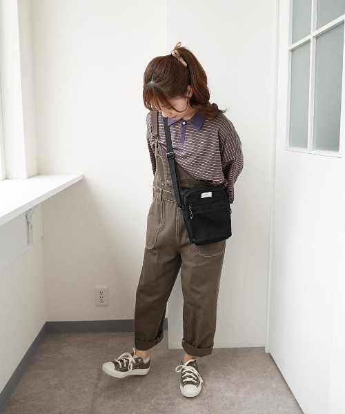 moi tytto（モイテュット）の「オーバーサイズポロシャツ（ポロシャツ・レディース・ベージュ/ネイビー・FREE）」の8枚目の写真