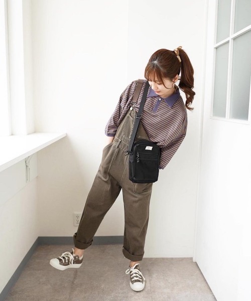 moi tytto（モイテュット）の「オーバーサイズポロシャツ（ポロシャツ・レディース・ベージュ/ネイビー・FREE）」の11枚目の写真