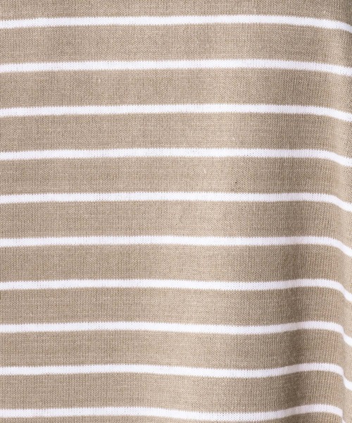 moi tytto（モイテュット）の「オーバーサイズポロシャツ（ポロシャツ・レディース・ベージュ/ネイビー・FREE）」の13枚目の写真