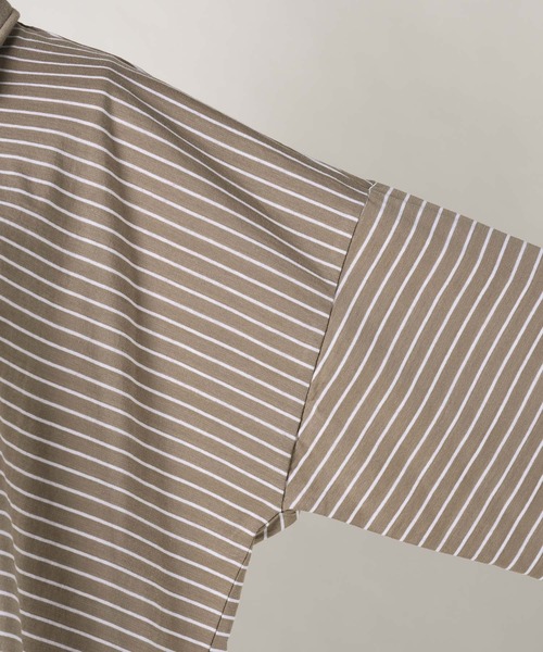 moi tytto（モイテュット）の「オーバーサイズポロシャツ（ポロシャツ・レディース・ベージュ/ネイビー・FREE）」の20枚目の写真