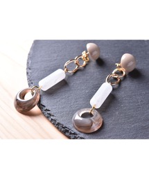 【Astyle】アクリル×チェーンピアス(MA)
