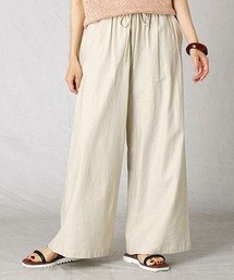 ストレッチ ワイドパンツ