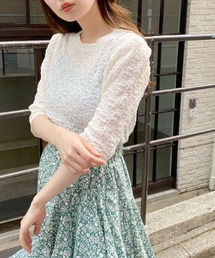 Kastane | クラッシュジャガード5分袖(Tシャツ/カットソー)