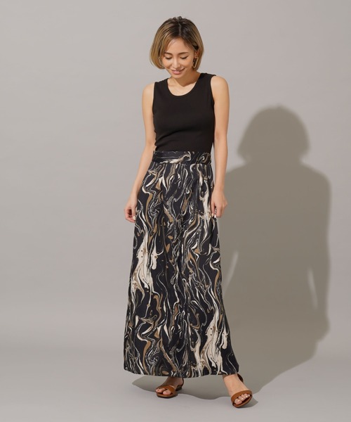 My shawty（ﾏｲｼｬｳﾃｨｰ）の「marble satin skirt（スカート・レディース・グレー/ブラック・FREE）」の7枚目の写真