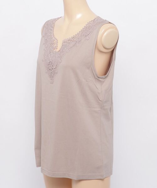 AS KNOW AS de base（アズノゥアズドゥバズ）の「王妃のレースＴＫ（タンクトップ・レディース・ミント/オフホワイト/グレー系その他・FREE）」の9枚目の写真