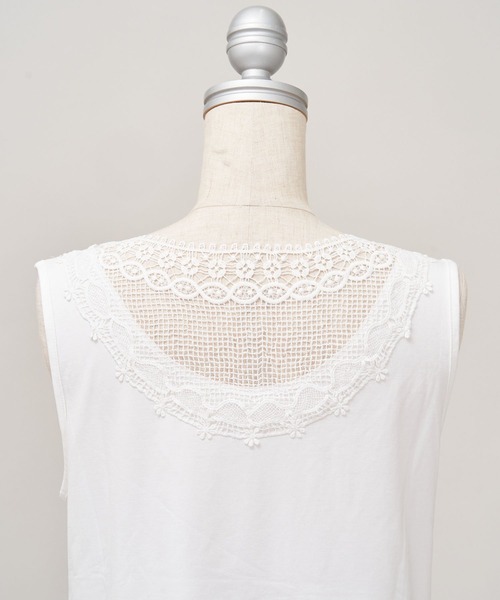 AS KNOW AS de base（アズノゥアズドゥバズ）の「王妃のレースＴＫ（タンクトップ・レディース・ミント/オフホワイト/グレー系その他・FREE）」の7枚目の写真