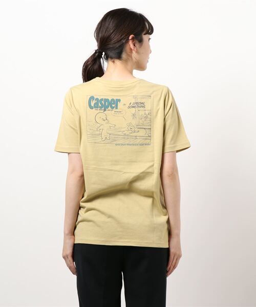 Honeys（ハニーズ）の「Ｔシャツ（キャスパー）（Tシャツ/カットソー・レディース・ホワイト/スミクロ/ベージュ/イエロー/グリーン系その他・S/M/L）」の7枚目の写真