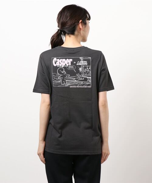 Honeys（ハニーズ）の「Ｔシャツ（キャスパー）（Tシャツ/カットソー・レディース・ホワイト/スミクロ/ベージュ/イエロー/グリーン系その他・S/M/L）」の11枚目の写真