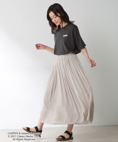 Honeys（ハニーズ）の「Ｔシャツ（キャスパー）（Tシャツ/カットソー・レディース・ホワイト/スミクロ/ベージュ/イエロー/グリーン系その他・S/M/L）」の13枚目の写真