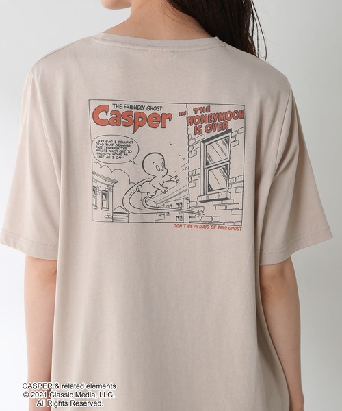 Honeys（ハニーズ）の「Ｔシャツ（キャスパー）（Tシャツ/カットソー・レディース・ホワイト/スミクロ/ベージュ/イエロー/グリーン系その他・S/M/L）」の20枚目の写真