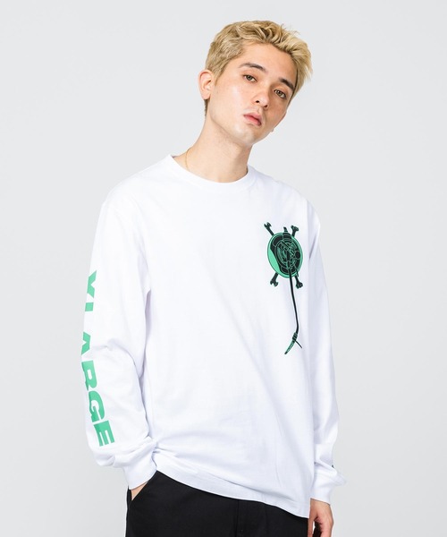 XLARGE（エクストララージ）の「ARM LOGO L/S TEE（Tシャツ/カットソー・メンズ・ブラック/グリーン/ホワイト・L/S/XL/M）」の2枚目の写真