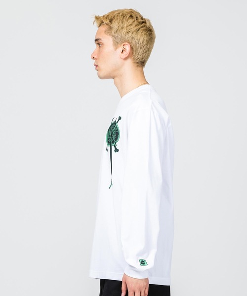 XLARGE（エクストララージ）の「ARM LOGO L/S TEE（Tシャツ/カットソー・メンズ・ブラック/グリーン/ホワイト・L/S/XL/M）」の4枚目の写真