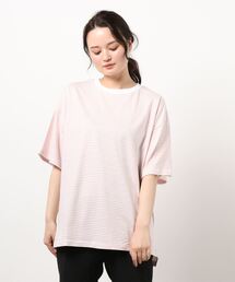 ehka sopo | 細ボーダービッグTシャツ(Tシャツ/カットソー)