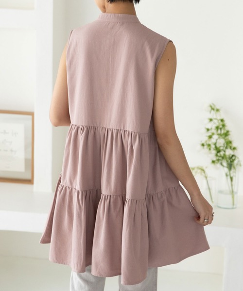 rectangle（レクタングル）の「ティアードワンピース（ワンピース・レディース・ピンク/グレー/ブルー/オフホワイト・FREE）」の16枚目の写真