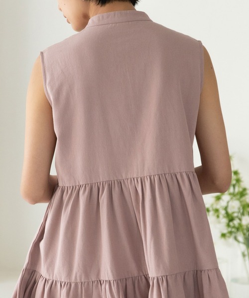 rectangle（レクタングル）の「ティアードワンピース（ワンピース・レディース・ピンク/グレー/ブルー/オフホワイト・FREE）」の18枚目の写真