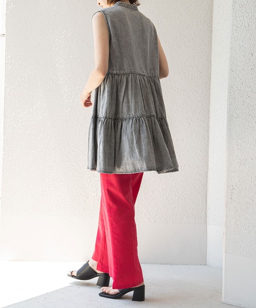 rectangle（レクタングル）の「ティアードワンピース（ワンピース・レディース・ピンク/グレー/ブルー/オフホワイト・FREE）」の21枚目の写真