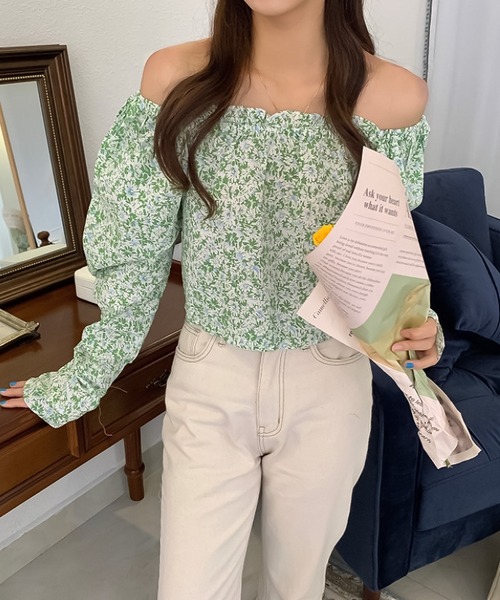 セール フラワー柄オフショルダーブラウス シャツ ブラウス Ulysses ユリシス のファッション通販 Zozotown