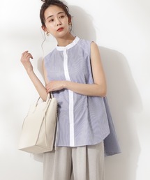 N.（N. Natural Beauty Basic） | バックペプラムノースリーブブラウス(シャツ/ブラウス)