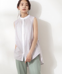 N.（N. Natural Beauty Basic） | バックペプラムノースリーブブラウス(シャツ/ブラウス)