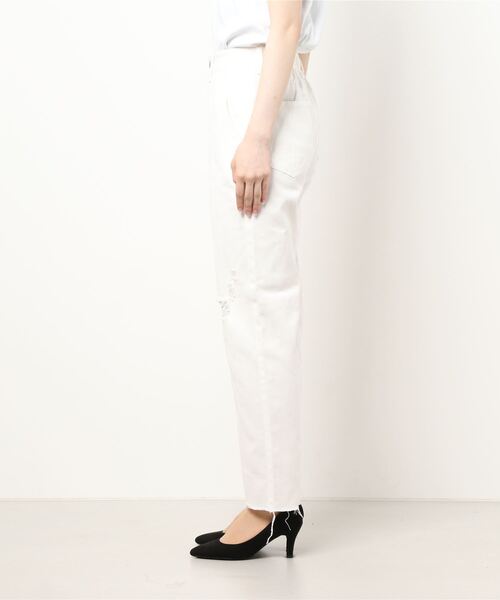 RETRO GIRL（レトロガール）の「ダメージデニムパンツ（デニムパンツ・レディース・ライトブルー/ブラック/オフホワイト/ケミカルウォッシュ・FREE）」の5枚目の写真