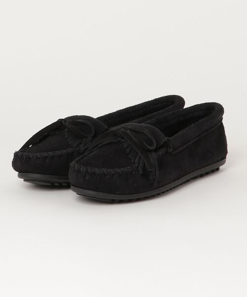 Minnetonka（ミネトンカ）の「MINNETONKA(ミネトンカ) KILTY SUEDE MOC/キルティー スエード モカシン /MN403（モカシン/デッキシューズ・レディース・サンドベージュ/ブラウン/ダークブラウン/タン/グレー/ブラック・6/7/7.5/8/6.5/5.5）」の2枚目の写真
