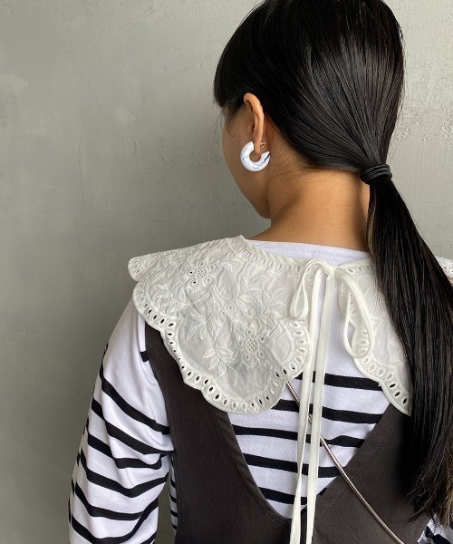 JF Ready Made（ジェイエフレディメイド）の「[Jf Ready Made/ジェイエフレディメイド] コットンレース 2WAY付け襟（付け襟・レディース・ホワイト・ONE SIZE）」の13枚目の写真