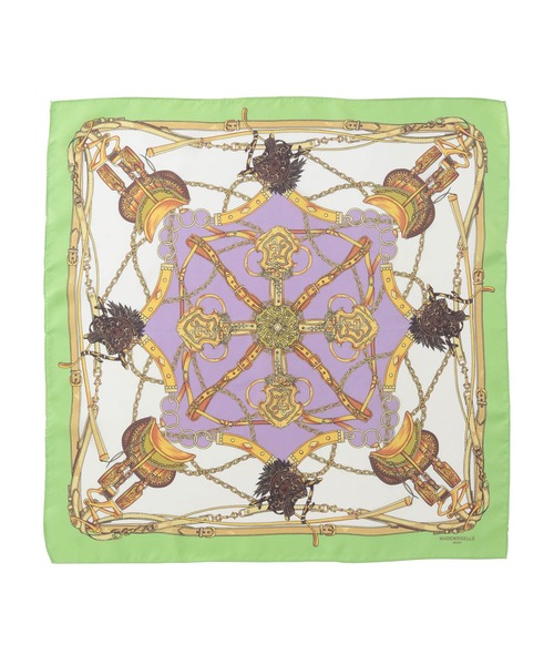 MADEMOISELLE ROPE'(マドモアゼル ロペ)の「ヴィンテージライクシルクスカーフ(バンダナ/スカーフ・レディース・グリーン/ブラウン/ピンク/ネイビー・FREE)」の12枚目の写真