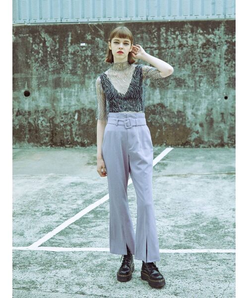 jouetie（ジュエティ）の「メローシアートップス（Tシャツ/カットソー・レディース・その他1/ブラウン/オフホワイト/ブラック・MEDIUM）」の9枚目の写真