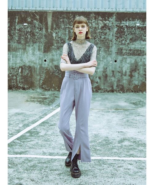 jouetie（ジュエティ）の「メローシアートップス（Tシャツ/カットソー・レディース・その他1/ブラウン/オフホワイト/ブラック・MEDIUM）」の11枚目の写真