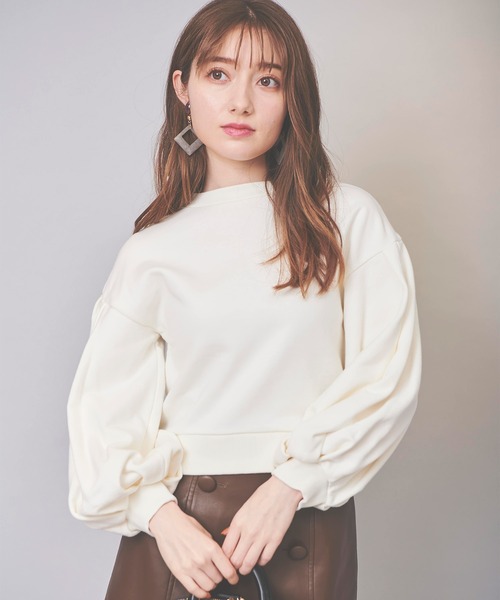 31 Sons de mode（トランテアン　ソン　ドゥ　モード）の「バックリボンスウェット（スウェット・レディース・ラベンダー/サックスブルー/オフホワイト・36）」の2枚目の写真