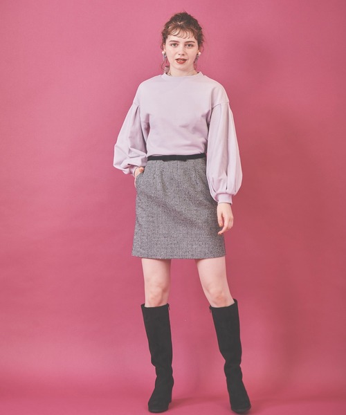 31 Sons de mode（トランテアン　ソン　ドゥ　モード）の「バックリボンスウェット（スウェット・レディース・ラベンダー/サックスブルー/オフホワイト・36）」の10枚目の写真