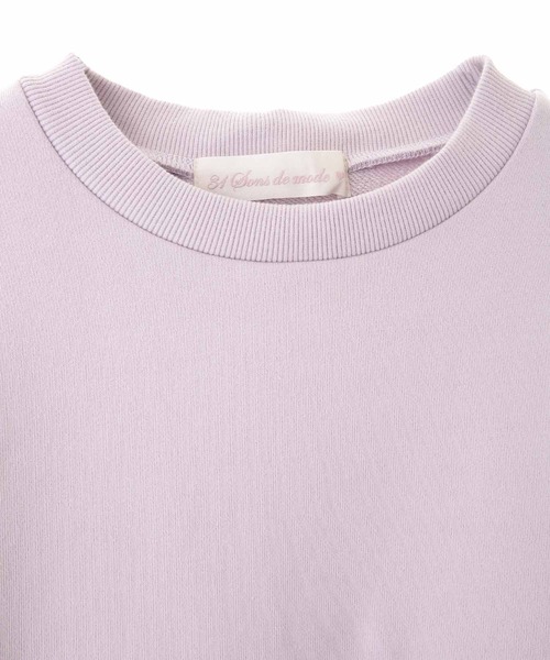 31 Sons de mode（トランテアン　ソン　ドゥ　モード）の「バックリボンスウェット（スウェット・レディース・ラベンダー/サックスブルー/オフホワイト・36）」の12枚目の写真