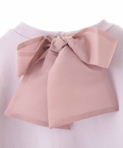 31 Sons de mode（トランテアン　ソン　ドゥ　モード）の「バックリボンスウェット（スウェット・レディース・ラベンダー/サックスブルー/オフホワイト・36）」の14枚目の写真