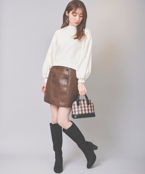 31 Sons de mode（トランテアン　ソン　ドゥ　モード）の「バックリボンスウェット（スウェット・レディース・ラベンダー/サックスブルー/オフホワイト・36）」の17枚目の写真