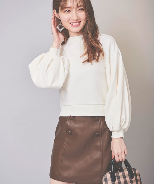 31 Sons de mode（トランテアン　ソン　ドゥ　モード）の「バックリボンスウェット（スウェット・レディース・ラベンダー/サックスブルー/オフホワイト・36）」の19枚目の写真