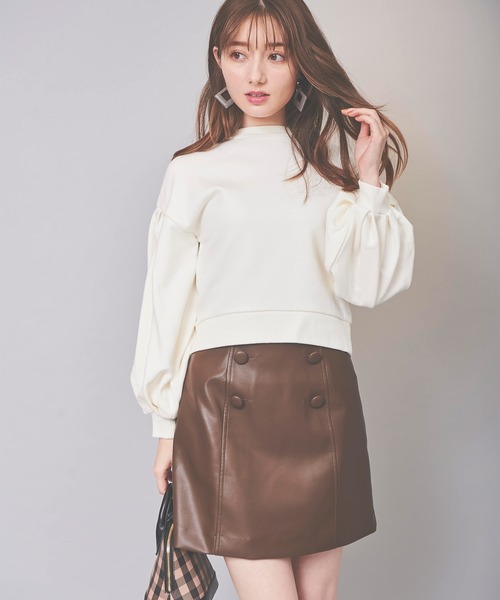 31 Sons de mode（トランテアン　ソン　ドゥ　モード）の「バックリボンスウェット（スウェット・レディース・ラベンダー/サックスブルー/オフホワイト・36）」の21枚目の写真