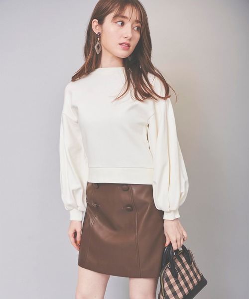 31 Sons de mode（トランテアン　ソン　ドゥ　モード）の「バックリボンスウェット（スウェット・レディース・ラベンダー/サックスブルー/オフホワイト・36）」の20枚目の写真