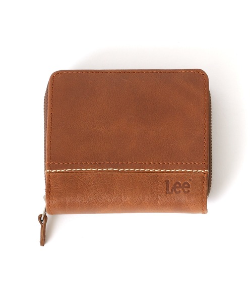 Lee（リー）の「Lee/リー レザー ロゴ ステッチ ラウンドファスナー ウォレット/二つ折り財布（財布・メンズ・ブラック/ダークブラウン/ブラウン・FREE）」の18枚目の写真