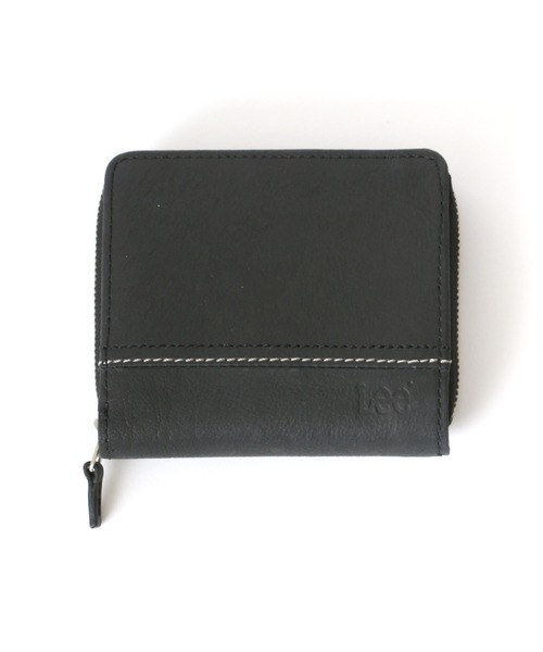 Lee（リー）の「Lee/リー レザー ロゴ ステッチ ラウンドファスナー ウォレット/二つ折り財布（財布・メンズ・ブラック/ダークブラウン/ブラウン・FREE）」の16枚目の写真