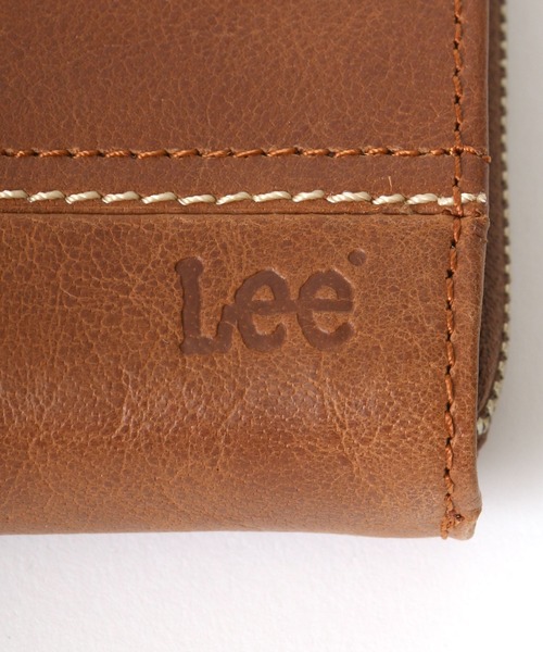 Lee（リー）の「Lee/リー レザー ロゴ ステッチ ラウンドファスナー ウォレット/二つ折り財布（財布・メンズ・ブラック/ダークブラウン/ブラウン・FREE）」の19枚目の写真