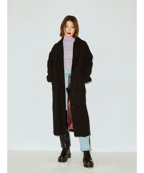 jouetie（ジュエティ）の「ステンカラーコート（ステンカラーコート・レディース・ブラック/アイボリー/ブルー・MEDIUM）」の2枚目の写真